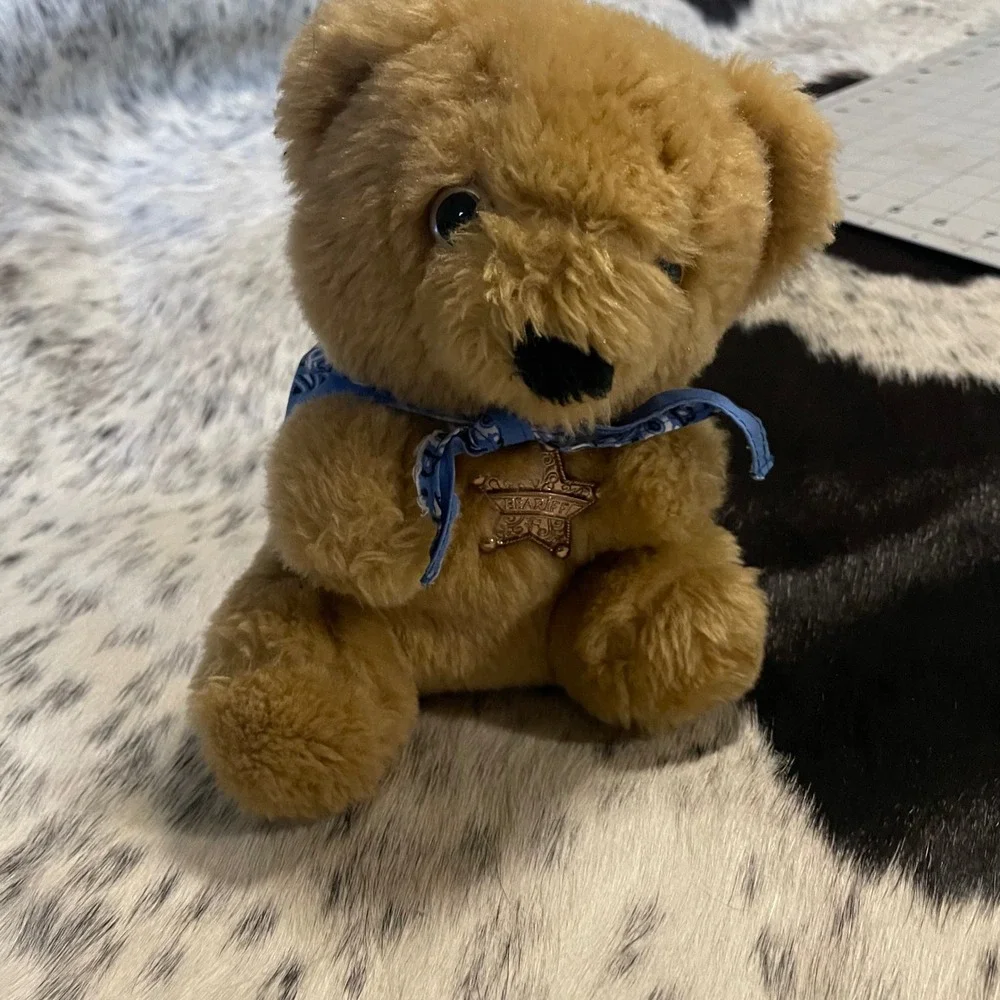 Beariff the Sheriff Plush Teddy Bear Tan Brown Cowboy Western Stuffed Animal Toy